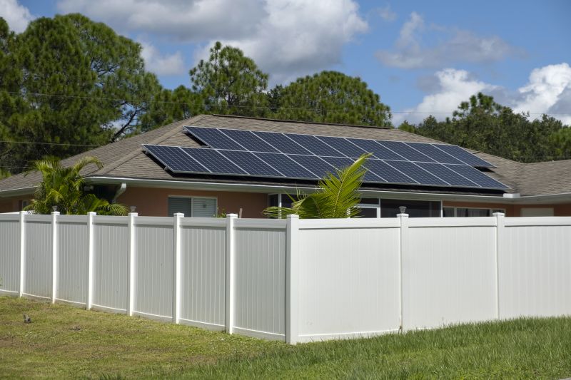 Tan Pvc Fence Installation